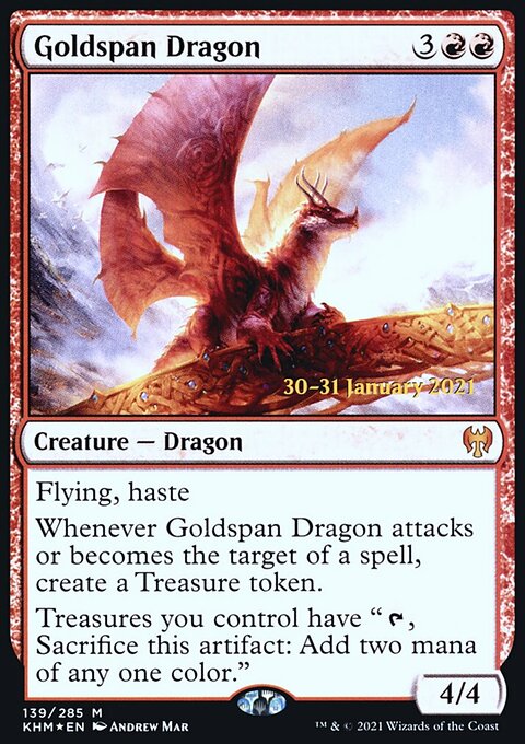Goldspan Dragon [Kaldheim Prerelease Promos]
