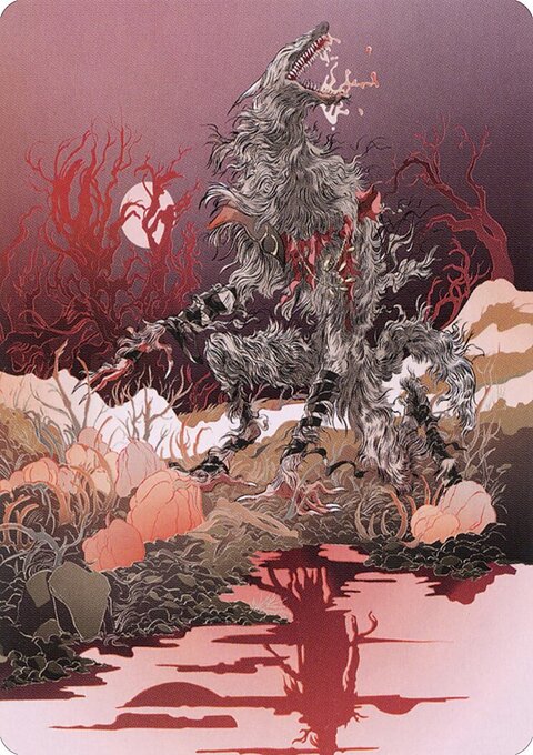 Arlinn, the Moon's Fury 2 Art Card [Innistrad: Midnight Hunt Art Series]