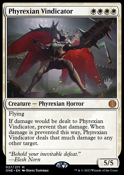 Phyrexian Vindicator [Phyrexia: All Will Be One Prerelease Promos]