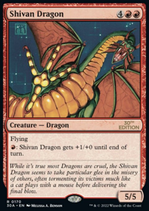 Shivan Dragon [30th Anniversary Edition]