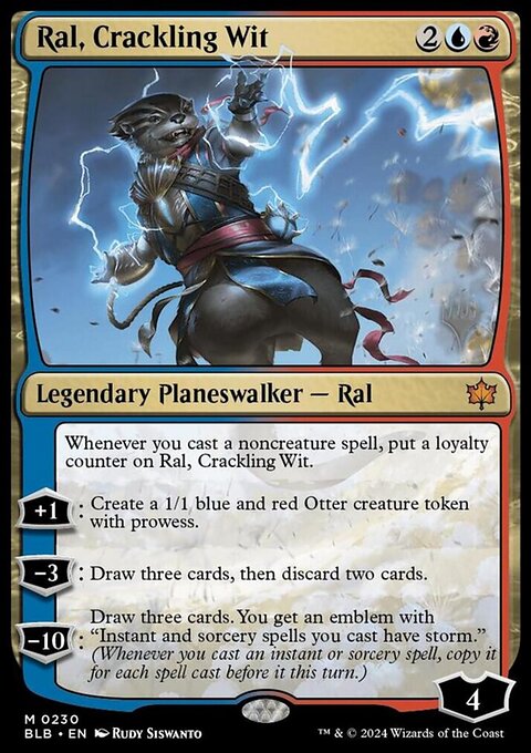 Ral, Crackling Wit [Bloomburrow Prerelease Promos]