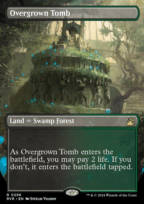 Overgrown Tomb (Borderless) [Ravnica Remastered]