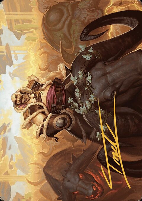 Bruse Tarl, Roving Rancher Art Card [Outlaws of Thunder Junction Art Series]