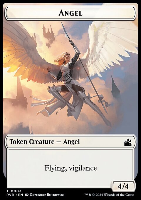 Angel Token (0003) [Ravnica Remastered Tokens]
