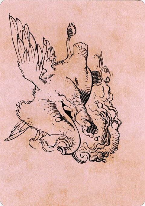 Lulu, Loyal Hollyphant Art Card (46) [Commander Legends: Battle for Baldur's Gate Art Series]