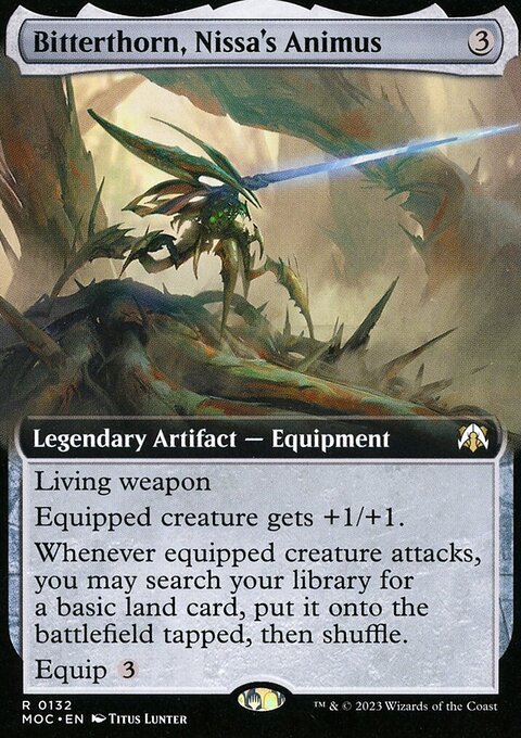 Bitterthorn, Nissa's Animus (Extended Art) [March of the Machine Commander]
