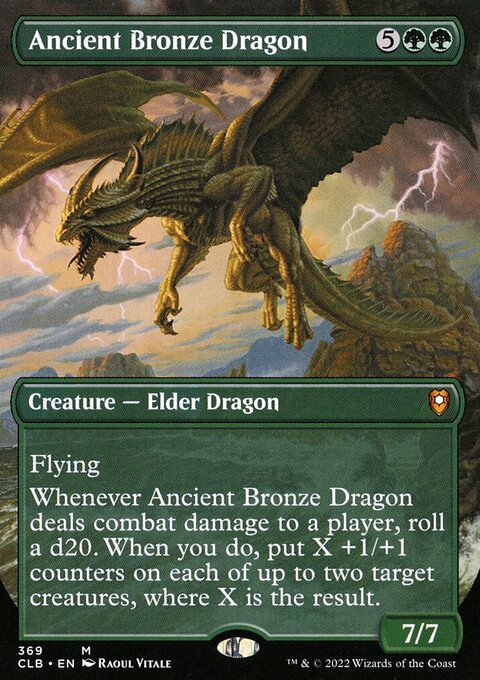 Ancient Bronze Dragon (Borderless Alternate Art) [Commander Legends: Battle for Baldur's Gate]