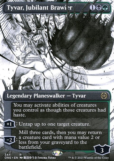 Tyvar, Jubilant Brawler (Borderless Manga) [Phyrexia: All Will Be One]