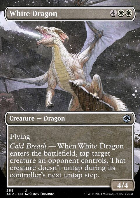 White Dragon (Borderless Alternate Art) [Dungeons & Dragons: Adventures in the Forgotten Realms]