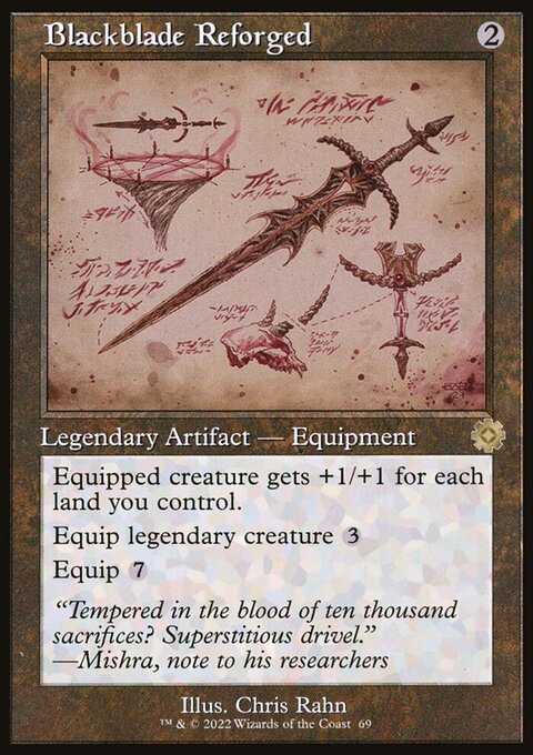 Blackblade Reforged (Retro Schematic) (Serialized) [The Brothers' War Retro Artifacts]