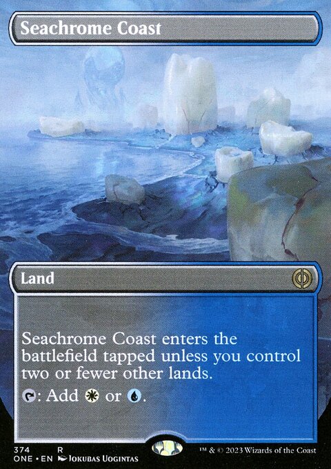 Seachrome Coast (Borderless Alternate Art) [Phyrexia: All Will Be One]
