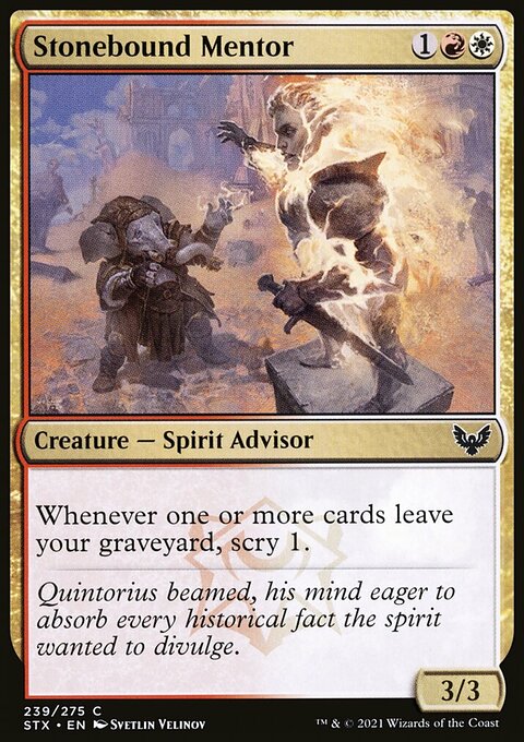 Stonebound Mentor [Strixhaven: School of Mages]