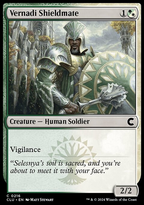 Vernadi Shieldmate [Ravnica: Clue Edition]