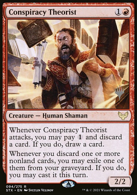 Conspiracy Theorist (Promo Pack) [Strixhaven: School of Mages Promos]