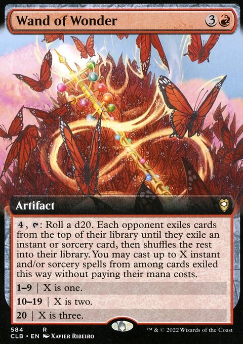 Wand of Wonder (Extended Art) [Commander Legends: Battle for Baldur's Gate]