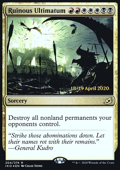 Ruinous Ultimatum [Ikoria: Lair of Behemoths Prerelease Promos]