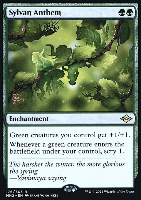 Sylvan Anthem [Modern Horizons 2 Prerelease Promos]