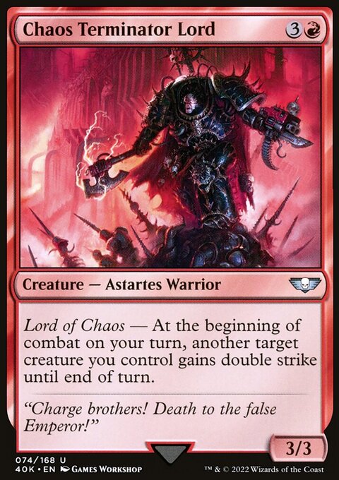 Chaos Terminator Lord (Surge Foil) [Warhammer 40,000]