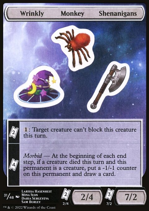 Wrinkly Monkey Shenanigans [Unfinity Stickers]