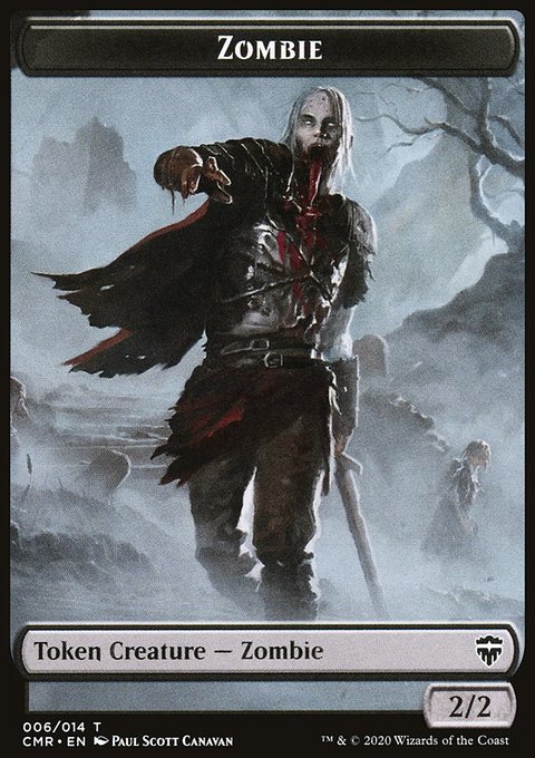 Horror // Zombie Double-Sided Token [Commander Legends Tokens]