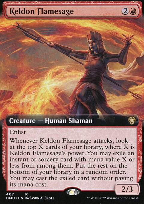 Keldon Flamesage (Extended Art) [Dominaria United]