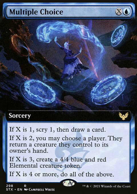 Multiple Choice (Extended Art) [Strixhaven: School of Mages]