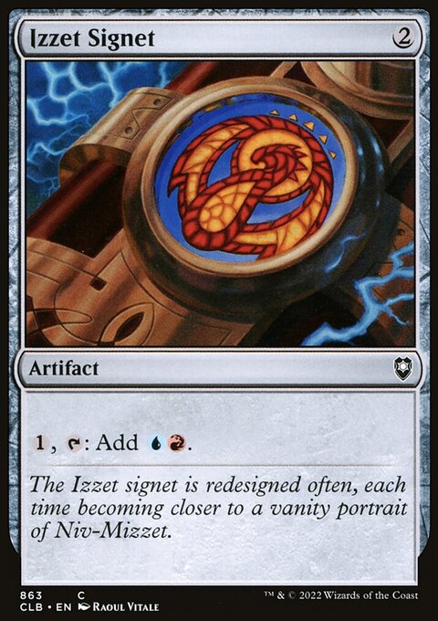 Izzet Signet [Commander Legends: Battle for Baldur's Gate]