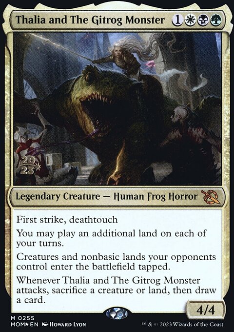 Thalia and The Gitrog Monster [March of the Machine Prerelease Promos]