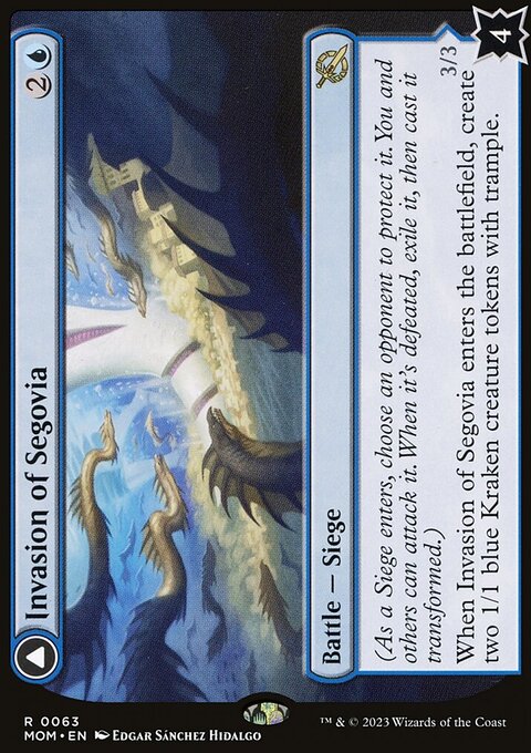 Invasion of Segovia // Caetus, Sea Tyrant of Segovia [March of the Machine]