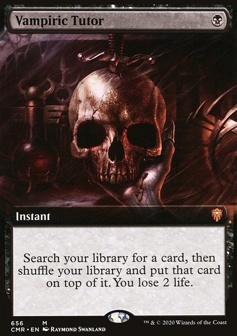 Vampiric Tutor (Extended Art) [Commander Legends]