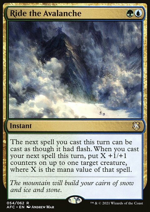 Ride the Avalanche [Dungeons & Dragons: Adventures in the Forgotten Realms Commander]