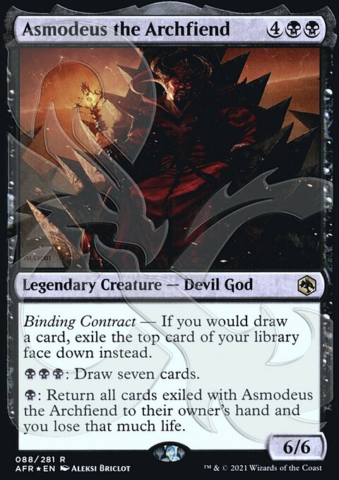 Asmodeus the Archfiend (Ampersand Promo) [Dungeons & Dragons: Adventures in the Forgotten Realms Promos]