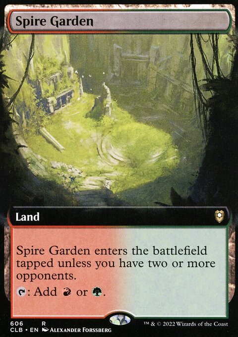 Spire Garden (Extended Art) [Commander Legends: Battle for Baldur's Gate]