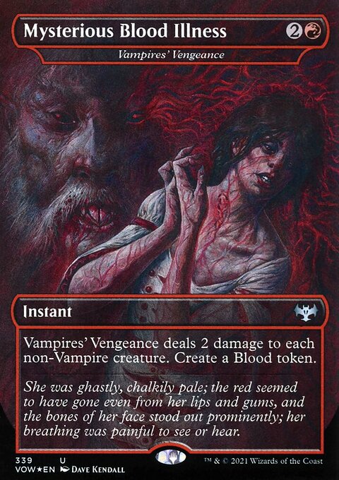 Vampires' Vengeance - Mysterious Blood Illness [Innistrad: Crimson Vow]