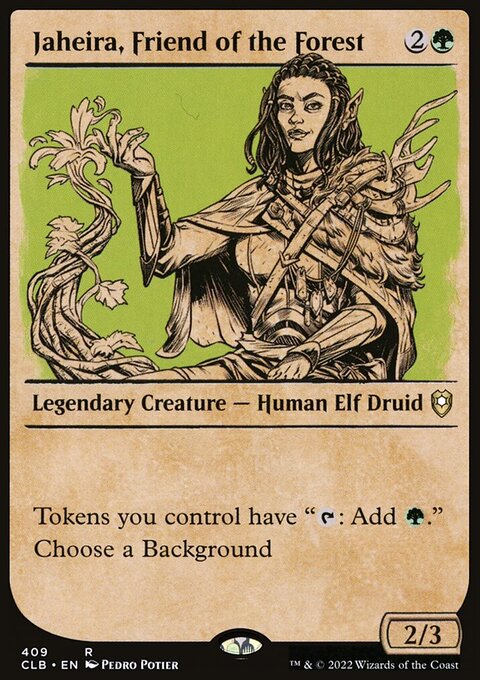 Jaheira, Friend of the Forest (Showcase) [Commander Legends: Battle for Baldur's Gate]