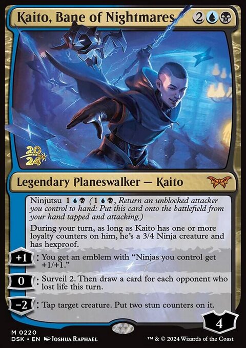 Kaito, Bane of Nightmares [Duskmourn: House of Horror Prerelease Promos]
