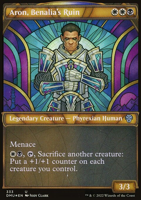 Aron, Benalia's Ruin (Showcase Textured) [Dominaria United]