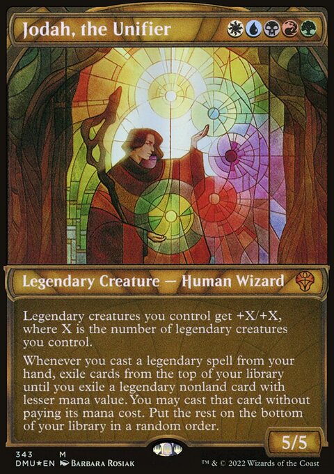 Jodah, the Unifier (Showcase Textured) [Dominaria United]