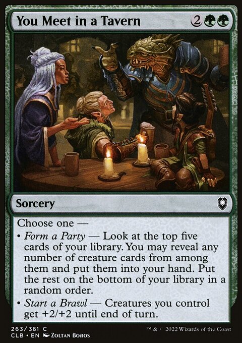 You Meet in a Tavern [Commander Legends: Battle for Baldur's Gate]