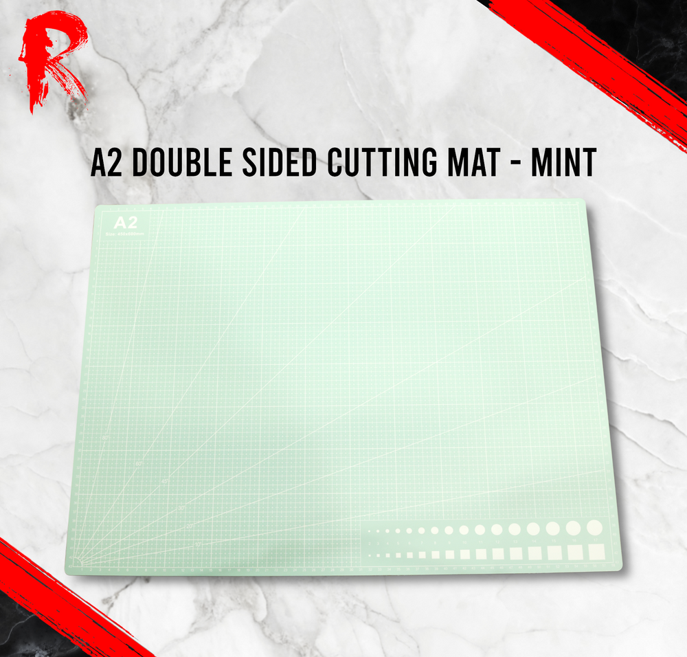 A2 Double Sided Cutting Mat - Mint