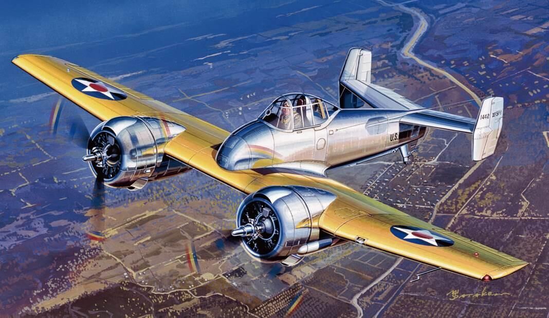 Academy 1/48 USN XF5F-1 Skyrocket Plastic Model Kit