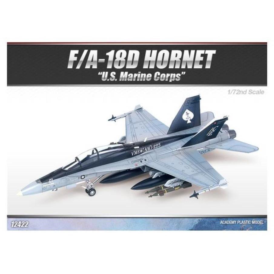 Academy 1/72 F/A 18D Hornet "US Marines" *AUS decal* Plastic Model Kit