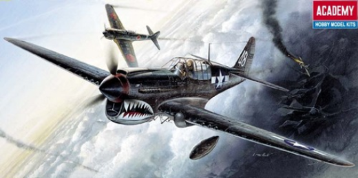 Academy 1/72 P-40M/N Warhawk Plastic Model Kit *Aus Decals* [12465]