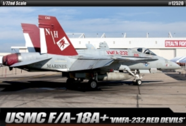 Academy 1/72 USMC F/A 18A+ VMFA-232 Red Devils Le: Plastic Model Kit *Aus Decals*