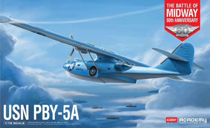 Academy 1/72 USN PBY-5A "Battle of Midway" Plastic Model Kit