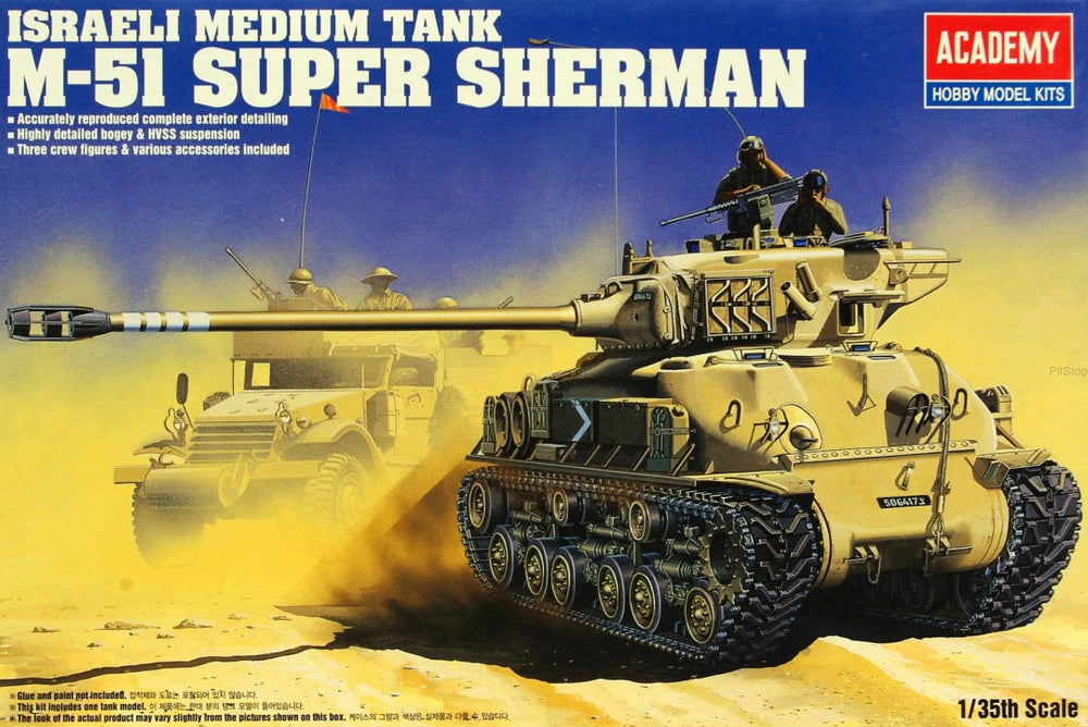 Academy 1/35 IDF M-51 Super Sherman Plastic Model Kit