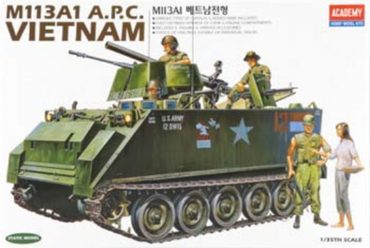 Academy 1/35 M113A1 Vietnam Version Plastic Model Kit *Aus Decals* [13266]