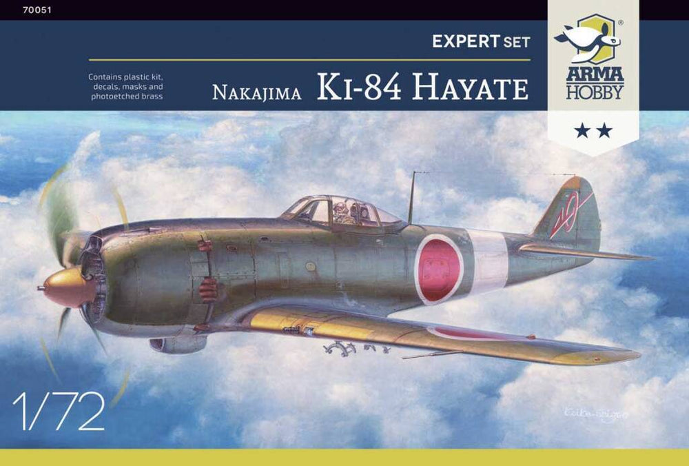 1/72 Nakajima Ki-84 Hayate Expert Set Plastic Model Kit