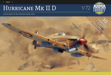 1/72 Hurricane Mk II D Plastic Model Kit