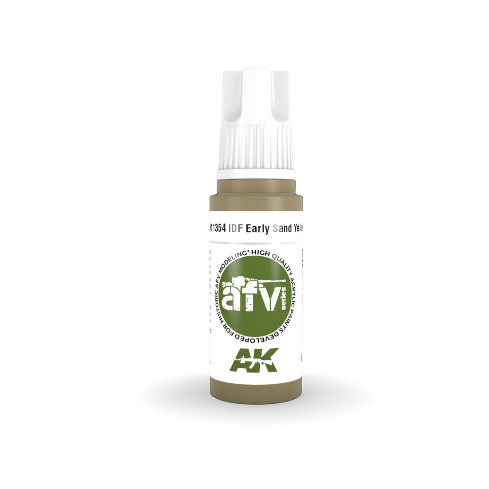 AK Interactive AFV Series: IDF Early Sand Yellow Acrylic Paint 17ml 3rd Generation
